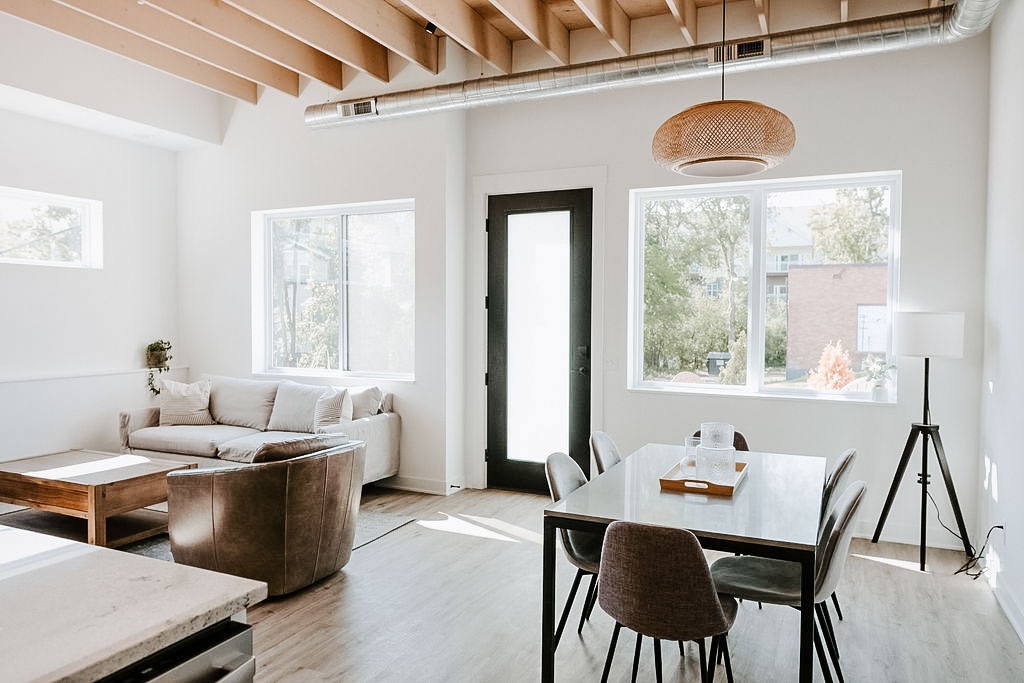 Dining and living area